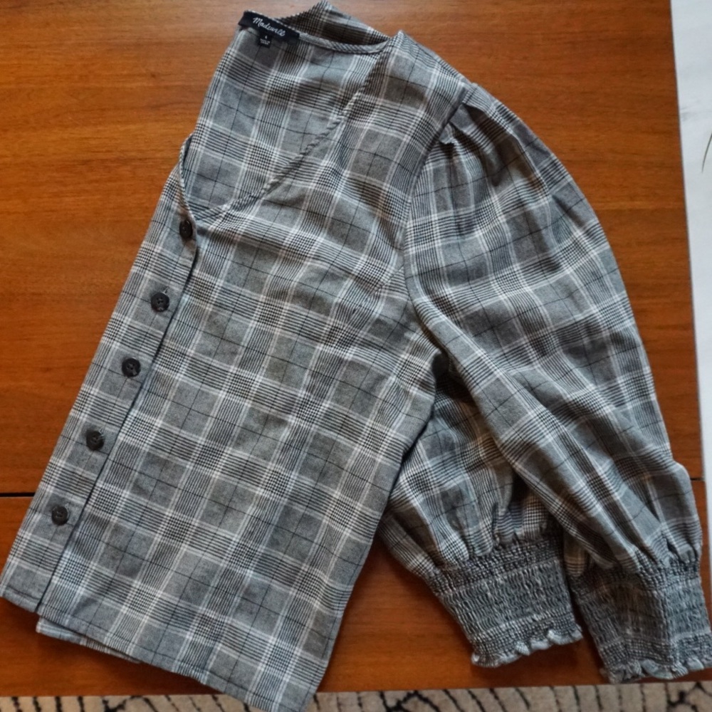 Plaid Madewell button-front shirt